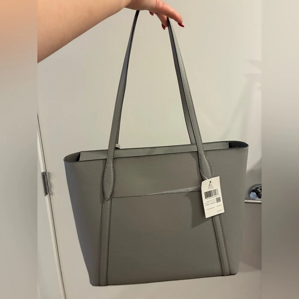 Kate Spade Elegant Gray Tote - Picture 2 of 3